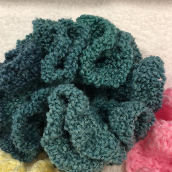 Scrunchies set of 3. Handmade crocheted. - Picture 3 of 4